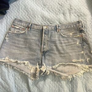 Agolde Parker vintage cutoff denim shorts 34